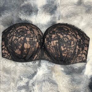 Victoria's Secret Black Lace Bandeau